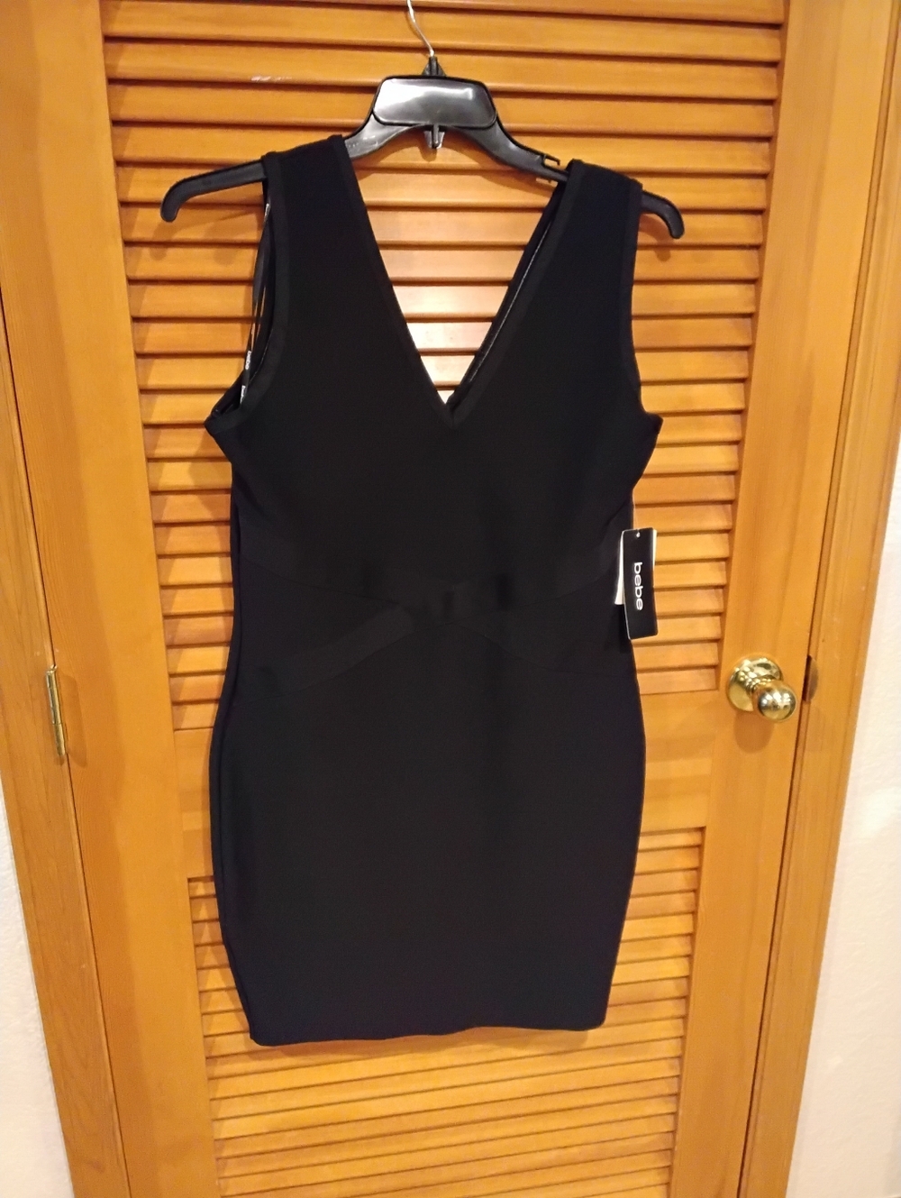 NWT Bebe Black XL Bandage-Style Dress Firm Price